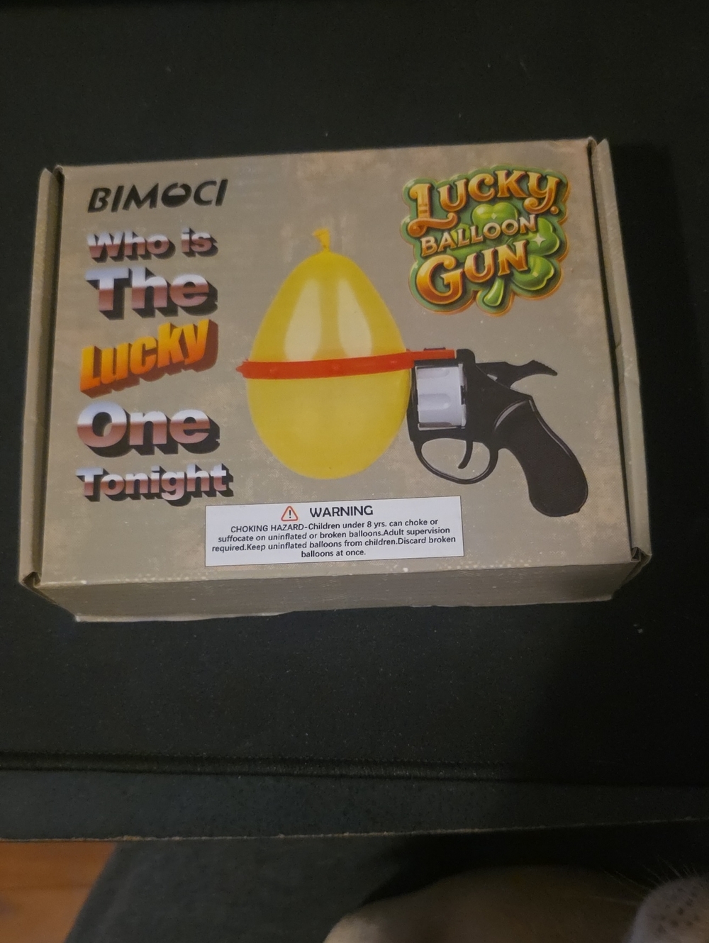 Lucky Balloon Gun Toy‎ - Yellow Balloon Graphic